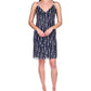Vestido listrado marinheiro feminino Michael Kors azul tamanho extragrande