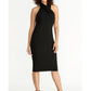 Vestido justo com alças finas Rachel Roy feminino, preto, tamanho extragrande