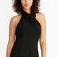 Vestido justo com alças finas Rachel Roy feminino, preto, tamanho extragrande