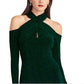 Vestido justo cruzado Simone da Rachel Roy para mulheres, verde, tamanho médio