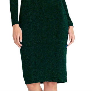 Vestido justo cruzado Simone da Rachel Roy para mulheres, verde, tamanho médio