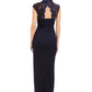 Vestido de renda feminino Connected, azul marinho, tamanho 6