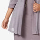 Vestido plus size e jaqueta metálica feminino R &amp; M Richards, tamanho 20W, prateado