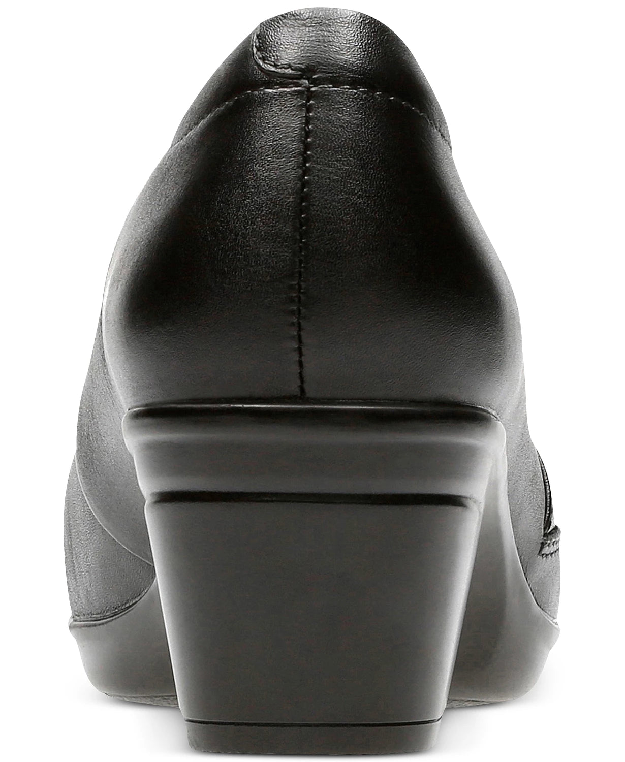 Clarks Collection Emslie Warbler Leather Shooties Sapatos Femininos Pretos Tamanho 7,5 M