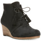 Botas femininas Dr. Scholl's Dakota Wedge, pretas, tamanho 7,5 M