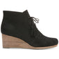 Botas femininas Dr. Scholl's Dakota Wedge, pretas, tamanho 7,5 M