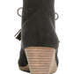 Botas femininas Dr. Scholl's Dakota Wedge, pretas, tamanho 7,5 M
