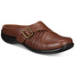 Mulas femininas Easy Street Hart Comfort marrom tamanho 6 M