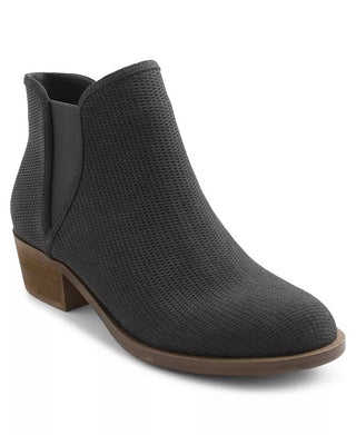 Kensie Women's Gerona Canvas Fashion Chelsea Boots Grey Size 7