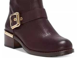 Botas femininas Vince Camuto Windy Moto, calçados femininos cáqui, tamanho 7 M