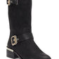 Botas de motociclista femininas Vince Camuto Windy, pretas, tamanho 6,5 M