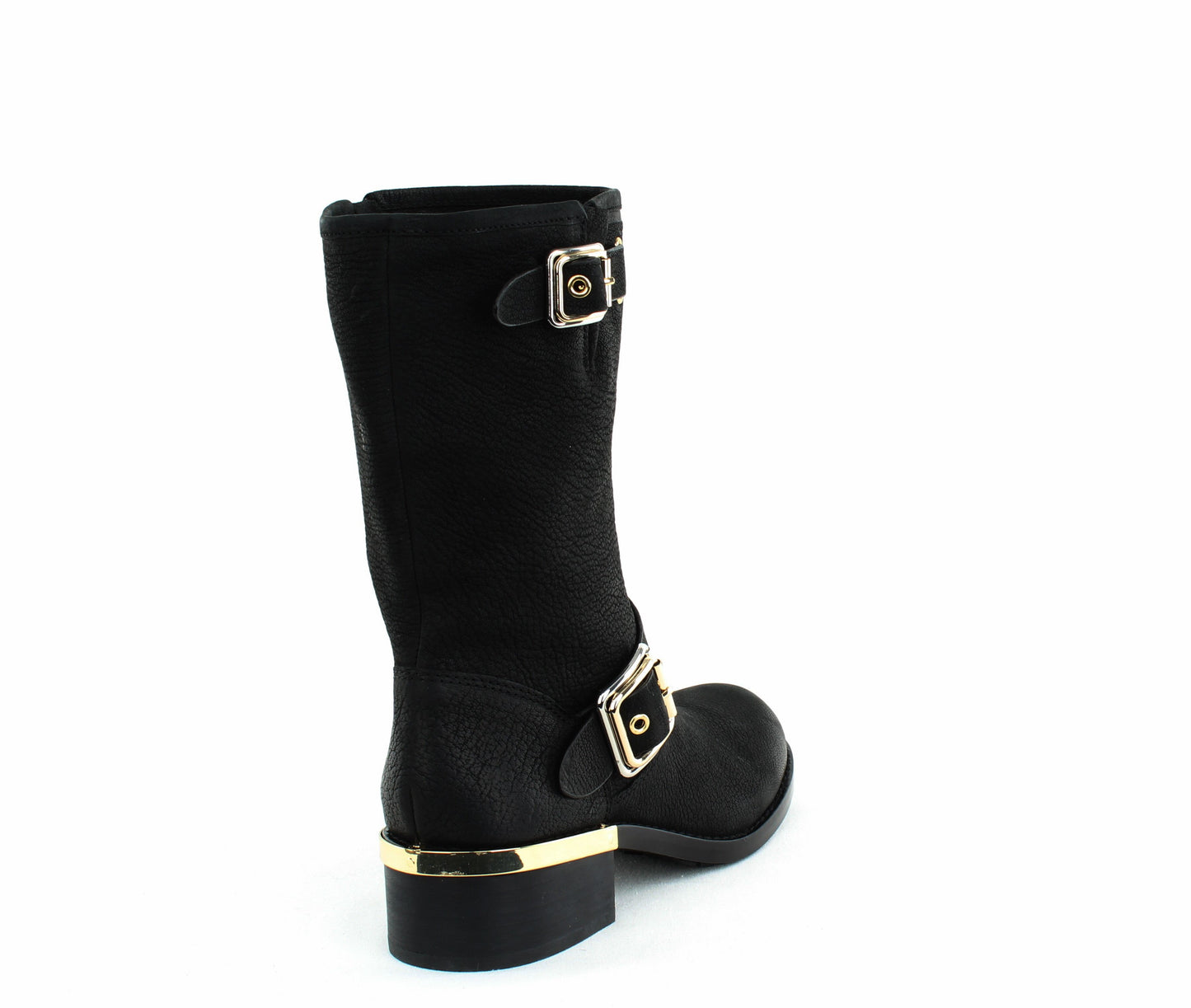 Botas de motociclista femininas Vince Camuto Windy, pretas, tamanho 6,5 M