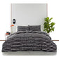 Marimekko Rasymatto Black Cotton Comforter and Sham Set
