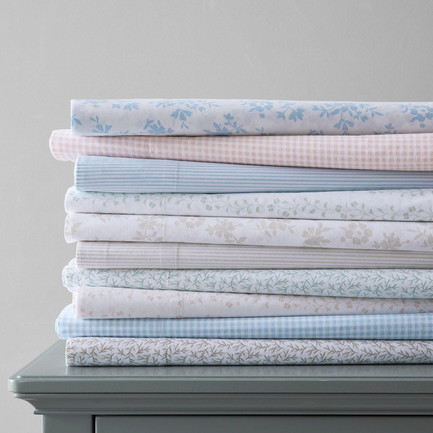 Martha Stewart Printed Cotton Percale Sheet Set