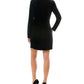 Vestido blazer smoking de veludo City Studios Juniors, preto, tamanho XXG