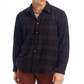 Camisa xadrez Algot Relaxed Fit da Norse Projects, marrom, tamanho G