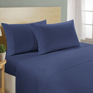 Conjunto de 4 peças: Lençóis luxuosos de bolso profundo 100% algodão egípcio de 1000 fios