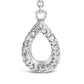 Sterling Silver Created Blue Sapphire and Diamond Accent Y Necklace