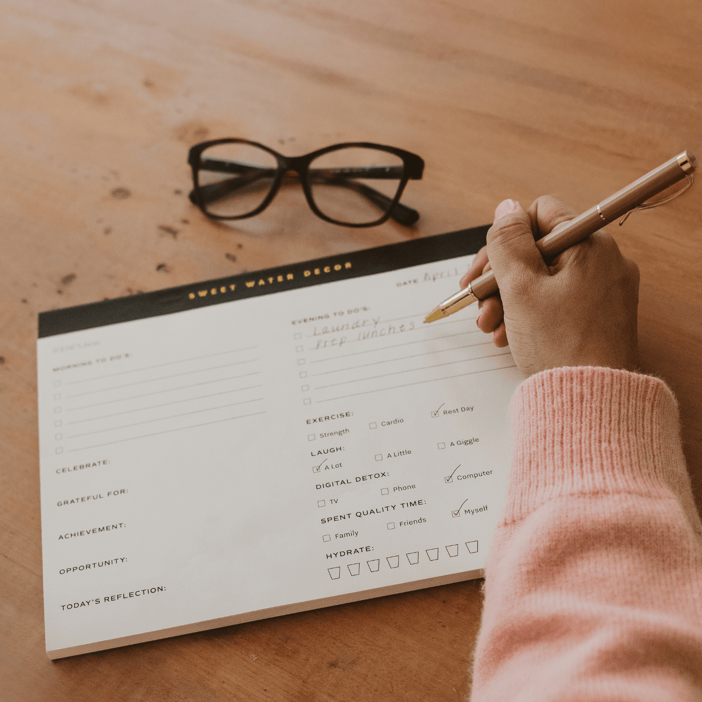 Self Care Notepad