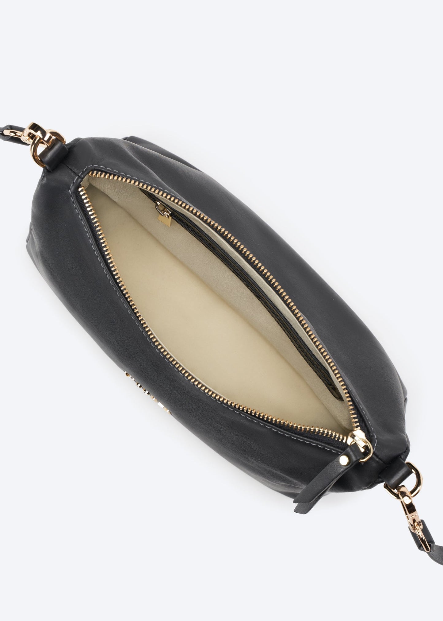 Linda bolsa transversal de couro