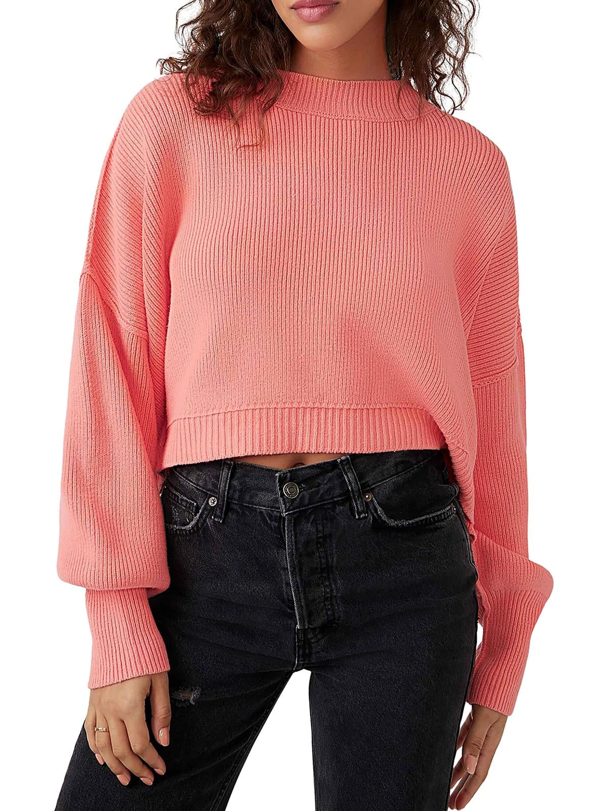 Suéter Cropped Easy Street da Free People Rosa Tamanho XS