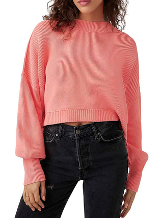 Suéter Cropped Easy Street da Free People Rosa Tamanho XS