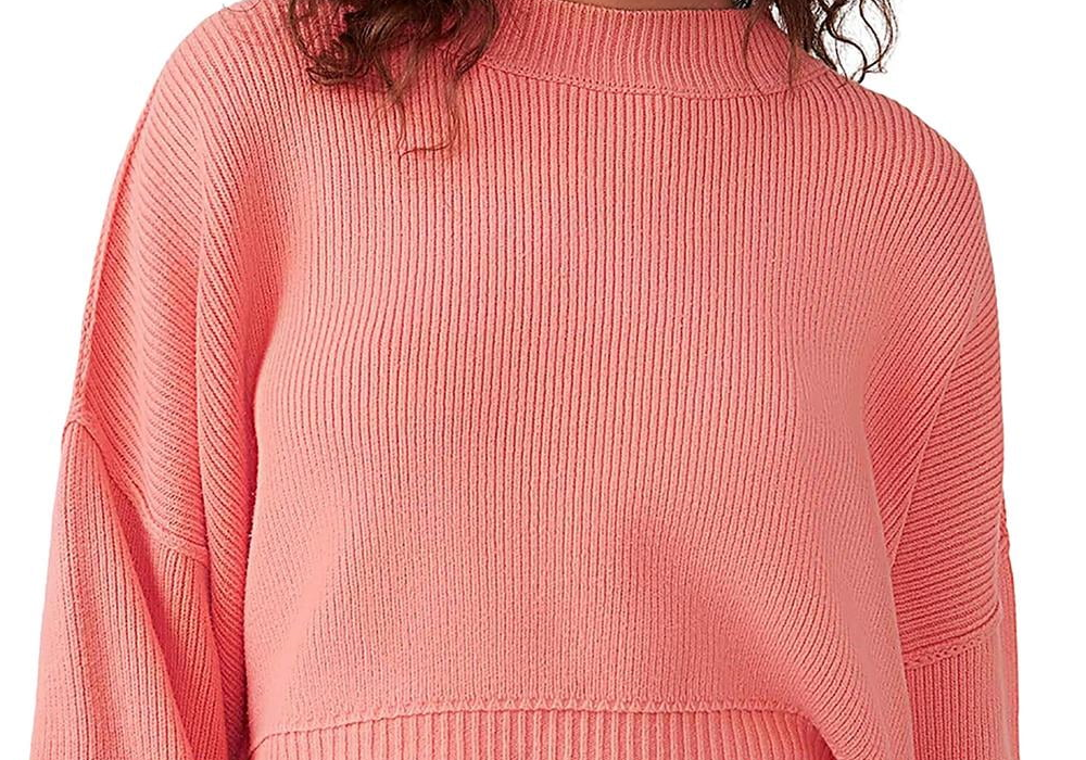 Suéter Cropped Easy Street da Free People Rosa Tamanho XS