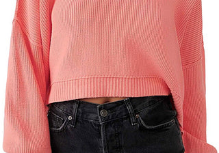 Suéter Cropped Easy Street da Free People Rosa Tamanho XS