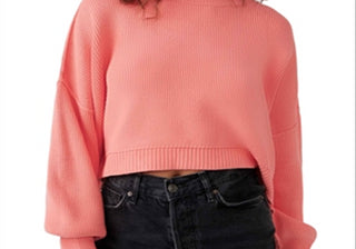 Suéter Cropped Easy Street da Free People Rosa Tamanho XS
