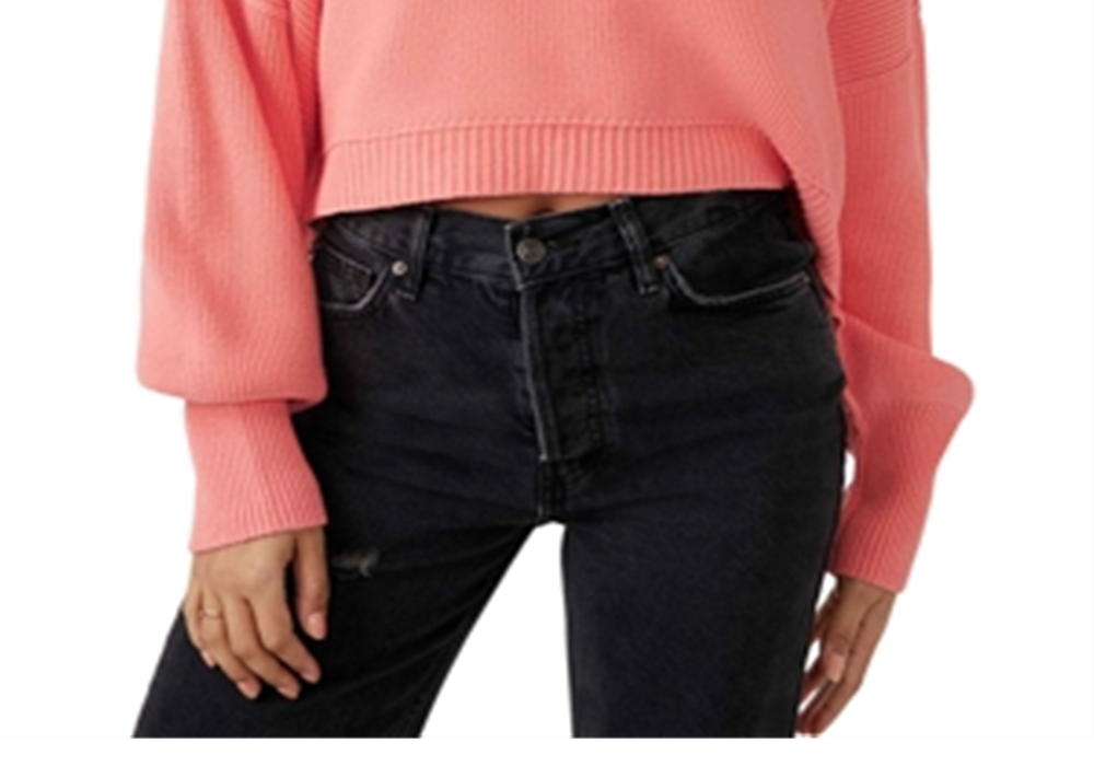 Suéter Cropped Easy Street da Free People Rosa Tamanho XS