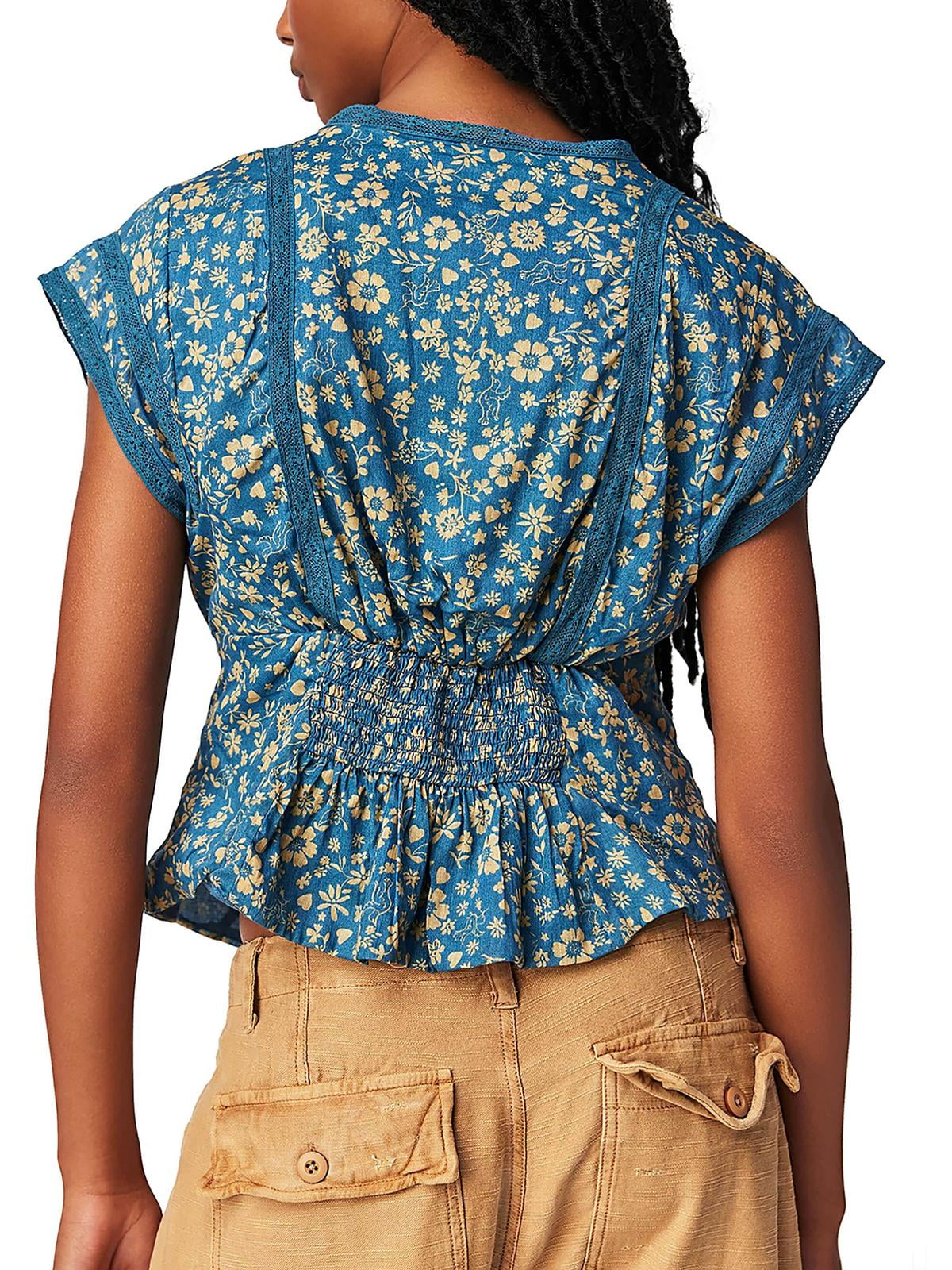 Top estampado Landy da Free People tamanho XS