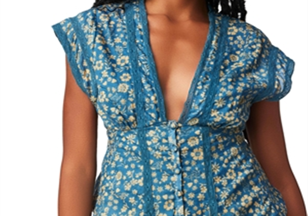 Top estampado Landy da Free People tamanho XS