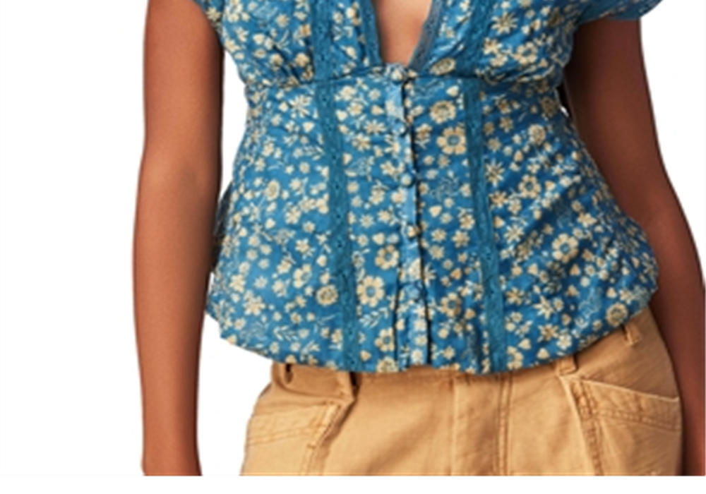 Top estampado Landy da Free People tamanho XS