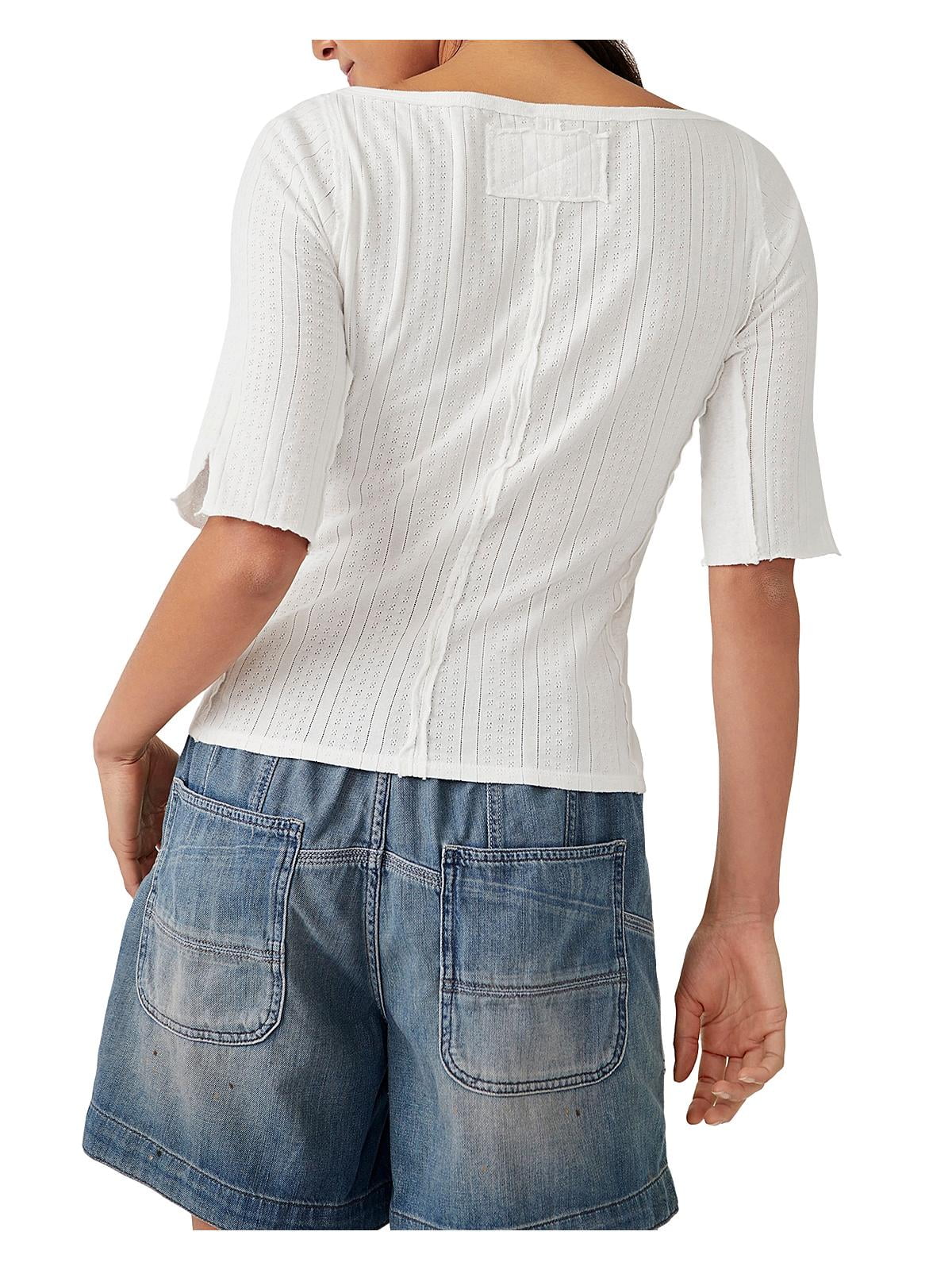 Camiseta Free People Doce e Salgada Branca Tamanho P