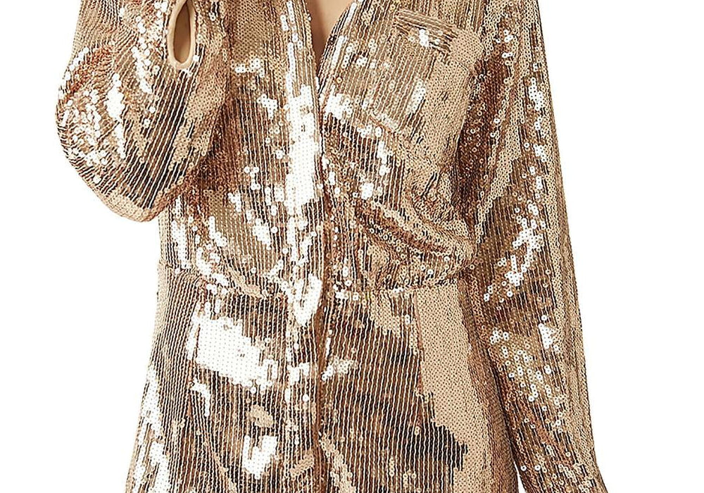Vestido curto Sophie com lantejoulas amarelo da Free People