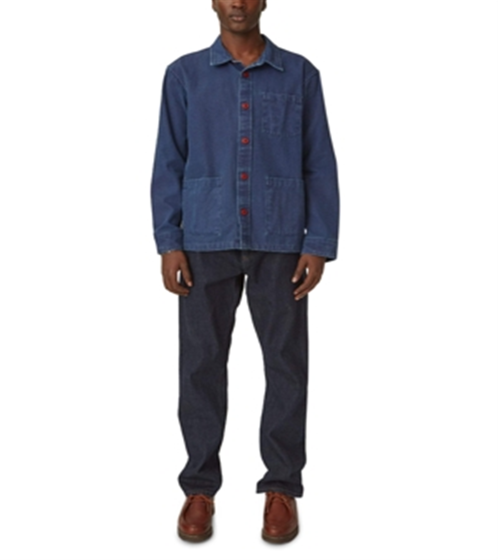 Jaqueta de algodão tingida com pato Corridor, tamanho M, azul marinho