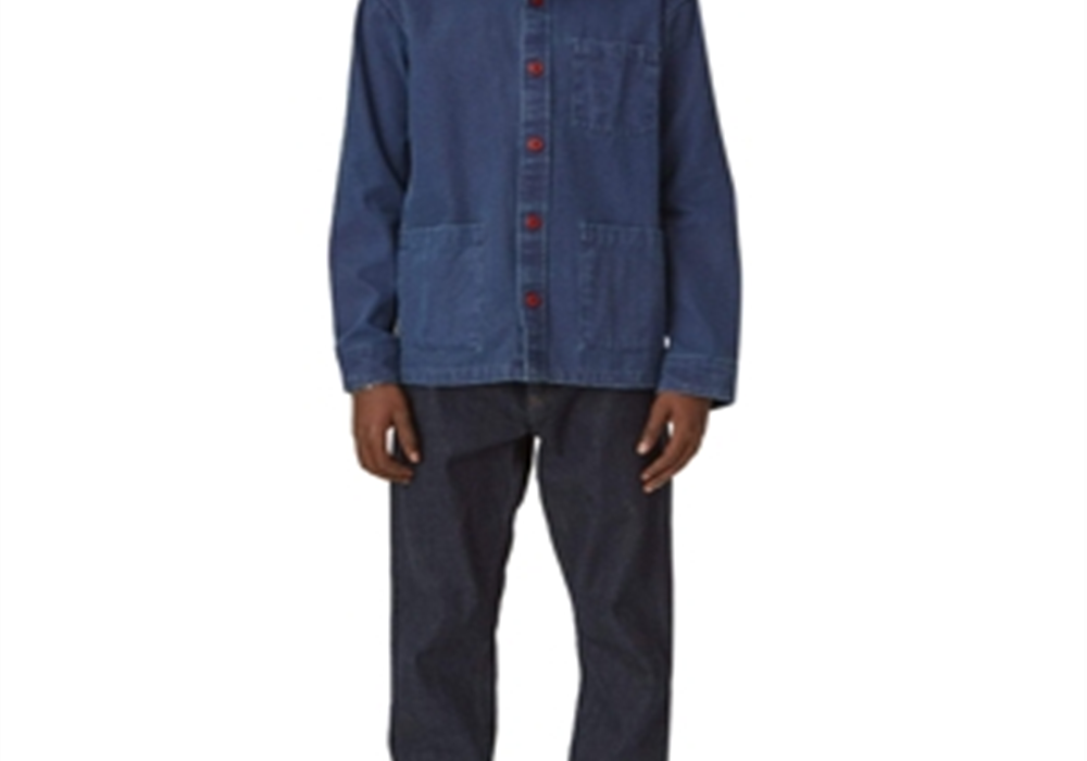 Jaqueta de algodão tingida com pato Corridor, tamanho M, azul marinho