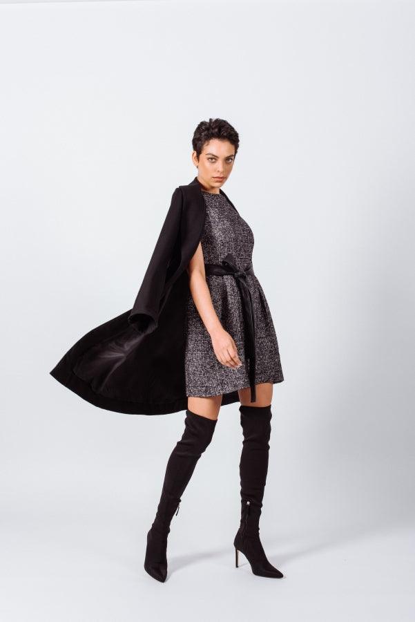 Sobretudo longo de flanela penteada – Agasalhos chiques femininos