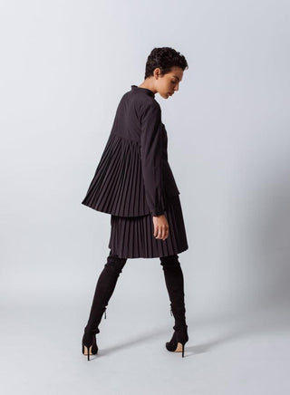 Luxe Black Pleated Skirt – Elegant Women’s Pleated Skirt