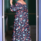 Swann 70s Maxi Dress in Insect Print Crepe | Laura Byrnes & Hope Johnstun