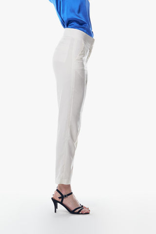 Calças Slim Tailoring Brancas – Calças Slim Fit Femininas