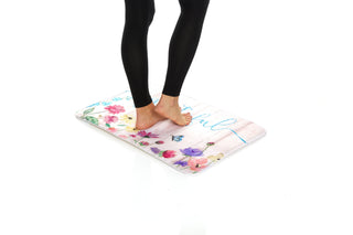 Tapetes de cozinha antifadiga Relax Series 20" x 30" da J&amp;V TEXTILES (madeira floral Grateful) 