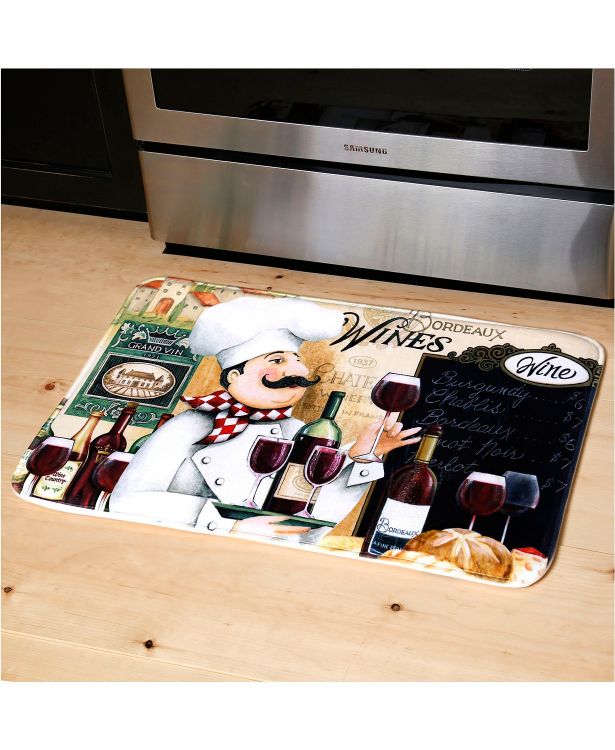Tapetes de cozinha antifadiga Comfort Cushion (pacote com 2) (Vino Chef)