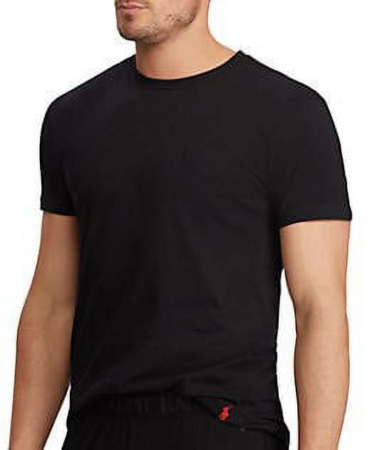 Polo Ralph Lauren - Pacote com 3 camisetas de gola redonda, pretas, tamanho G