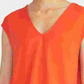 RACHEL Roy Bina Cropped Gola V Top Feminino Vermelho Tamanho P
