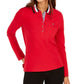 Camisa polo feminina Tommy Hilfiger com gola listrada, vermelha, tamanho pequeno