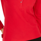 Camisa polo feminina Tommy Hilfiger com gola listrada, vermelha, tamanho pequeno