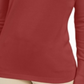 JM Collection Suéter Feminino com Manga Enfeitada e Gola V Vermelho Tamanho P