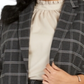 Calvin Klein Blazer Xadrez Feminino Cinza Tamanho 16W