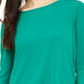 Túnica Alfani Feminina Translúcida com Bainha Cruzada Verde Tamanho X-G